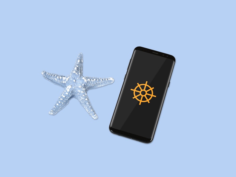 Smartphone Mockup With Sea Star  preview